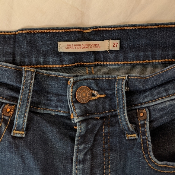 Mile High Super Skinny Levi's 27 - Picture 3 of 5